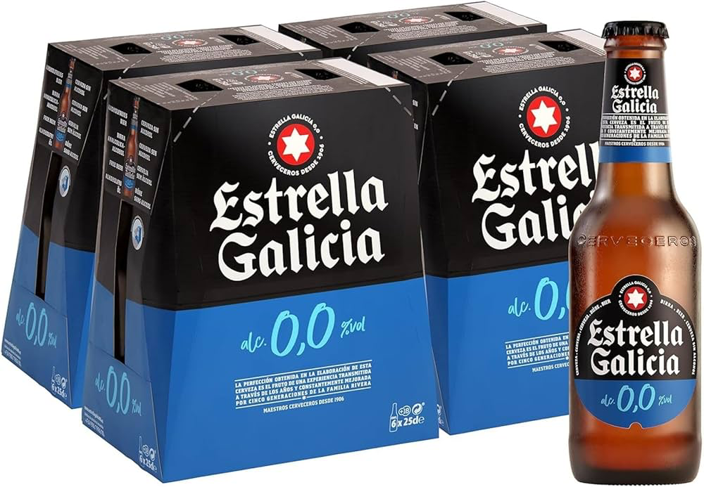 Bière Estrella Galicia 0% 24x25cl