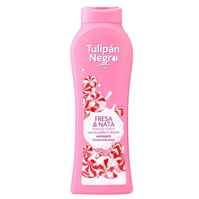 Gel Fresa y Nata Tulipan Negro 650ml