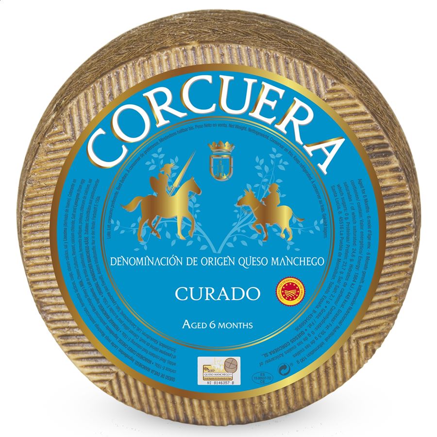 Fromage manchego D.O. mi-vieux 6m CORCUERA
