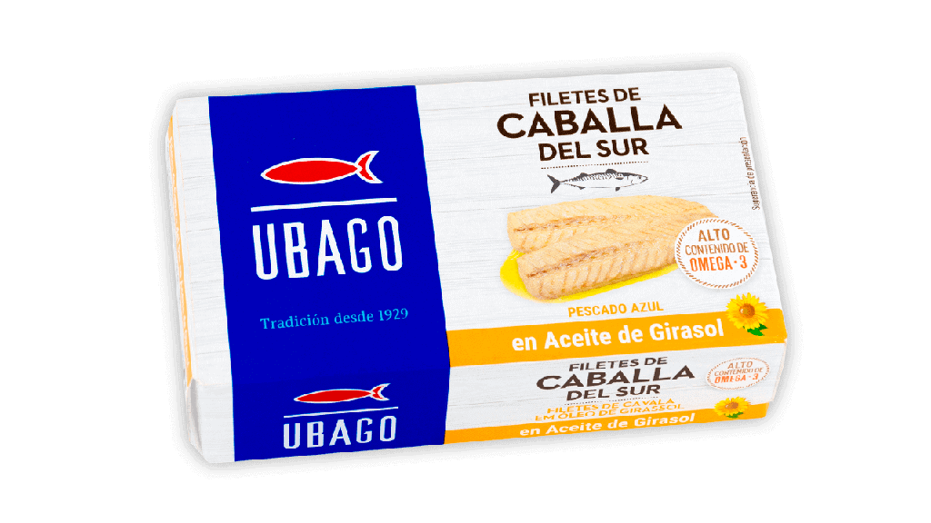 Filete de caballa olive 115g UBAGO