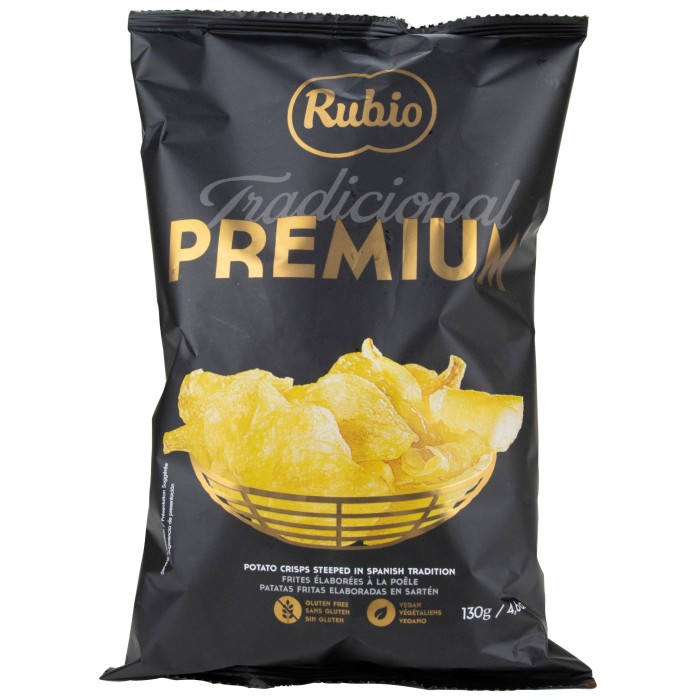 Patatas fritas tradicional Rubio Premium 130g