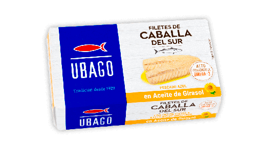 [CP340] Filete de caballa olive 115g UBAGO