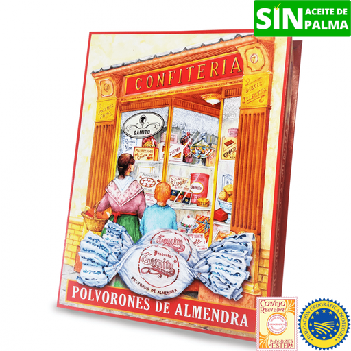 [NA01150] Cajita polvorón de almendra 300g Gamito