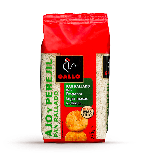 [L0107B] Pan rallado ajo y perejil 500g GALLO