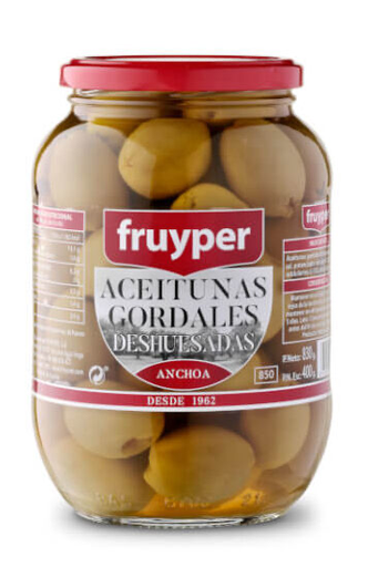 [A19401FR] Olives Gordal dénoyautées 500g